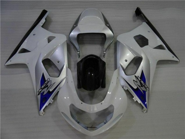 Carenagem Suzuki GSXR 600 / 750 K1 K2 K3 2001-2003 - Branco Prata Carenagem Suzuki GSXR 600 / 750 K1 K2 K3 2001-2003 - Branco Prata
