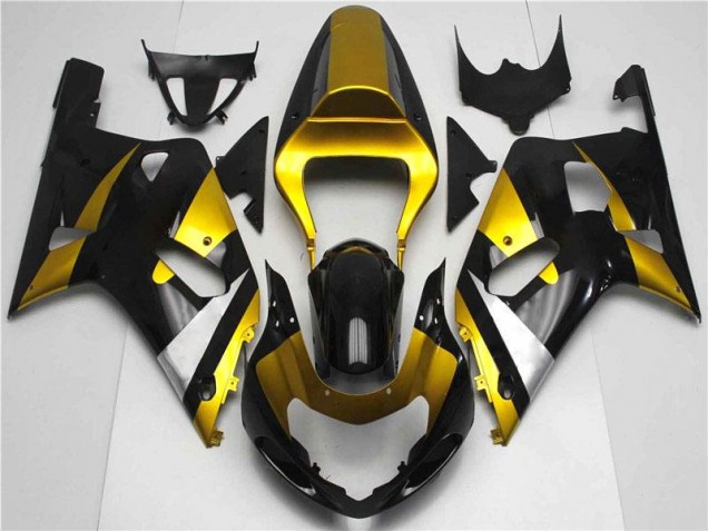 Carenagem Suzuki GSXR 600 / 750 K1 K2 K3 2001-2003 - Ouro Preto Carenagem Suzuki GSXR 600 / 750 K1 K2 K3 2001-2003 - Ouro Preto