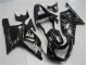 Carenagem Suzuki GSXR 600 / 750 K1 K2 K3 2001-2003 - Preto Branco Chama Carenagem Suzuki GSXR 600 / 750 K1 K2 K3 2001-2003 - Preto Branco Chama