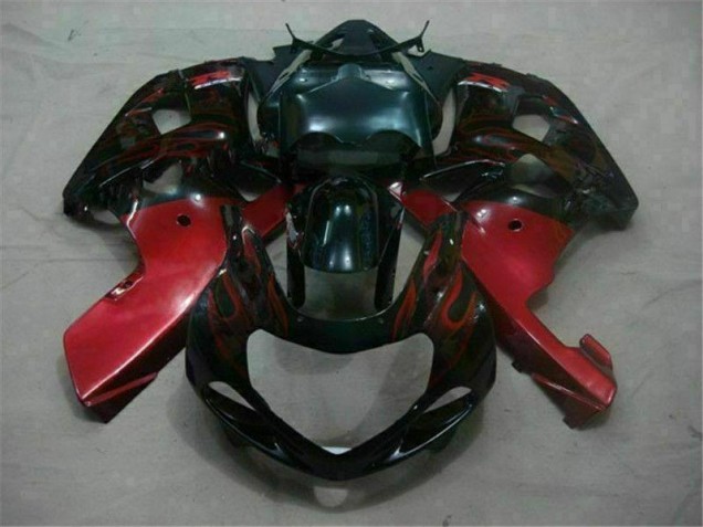 Carenagem Suzuki GSXR 600 / 750 K1 K2 K3 2001-2003 - Preto Vermelho Carenagem Suzuki GSXR 600 / 750 K1 K2 K3 2001-2003 - Preto Vermelho
