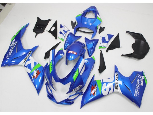 Carenagem Suzuki GSXR 600 / 750 K11 2011-2021 - Azul Branco Verde Carenagem Suzuki GSXR 600 / 750 K11 2011-2021 - Azul Branco Verde