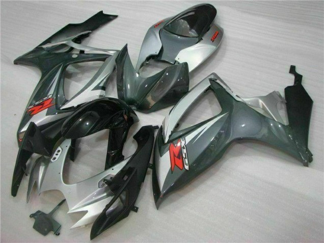 Carenagem Suzuki GSXR 600 / 750 K6 2006-2007 - Prata Preto Carenagem Suzuki GSXR 600 / 750 K6 2006-2007 - Prata Preto