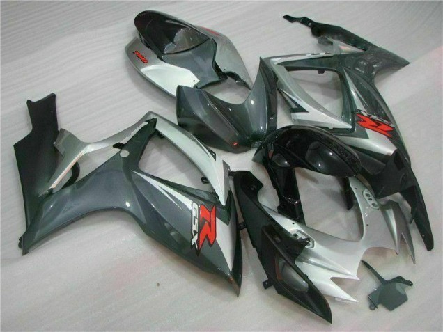Carenagem Suzuki GSXR 600 / 750 K6 2006-2007 - Prata Preto Carenagem Suzuki GSXR 600 / 750 K6 2006-2007 - Prata Preto