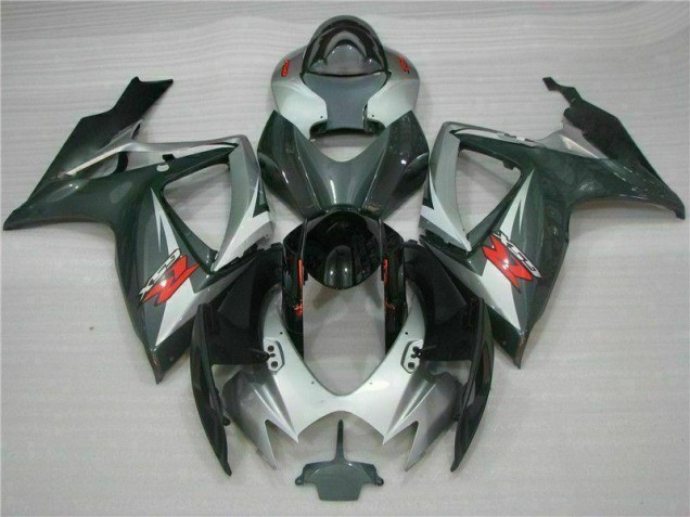 Carenagem Suzuki GSXR 600 / 750 K6 2006-2007 - Prata Preto Carenagem Suzuki GSXR 600 / 750 K6 2006-2007 - Prata Preto