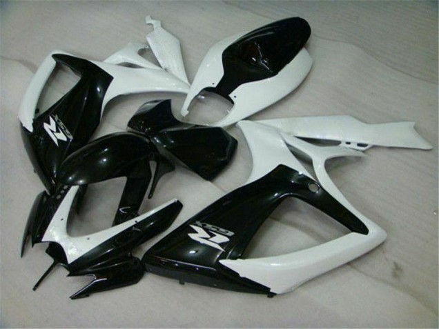 Carenagem Suzuki GSXR 600 / 750 K6 2006-2007 - Preto Branco Carenagem Suzuki GSXR 600 / 750 K6 2006-2007 - Preto Branco