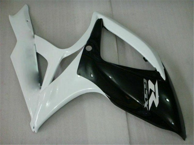 Carenagem Suzuki GSXR 600 / 750 K6 2006-2007 - Preto Branco Carenagem Suzuki GSXR 600 / 750 K6 2006-2007 - Preto Branco