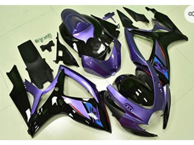 Carenagem Suzuki GSXR 600 / 750 K6 2006-2007 - Roxo Preto Carenagem Suzuki GSXR 600 / 750 K6 2006-2007 - Roxo Preto