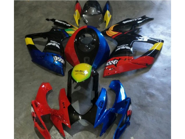 Carenagem Suzuki GSXR 600 / 750 K6 2006-2007 - Vermelho Azul Carenagem Suzuki GSXR 600 / 750 K6 2006-2007 - Vermelho Azul