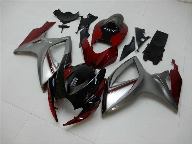Carenagem Suzuki GSXR 600 / 750 K6 2006-2007 - Vermelho Prata Carenagem Suzuki GSXR 600 / 750 K6 2006-2007 - Vermelho Prata