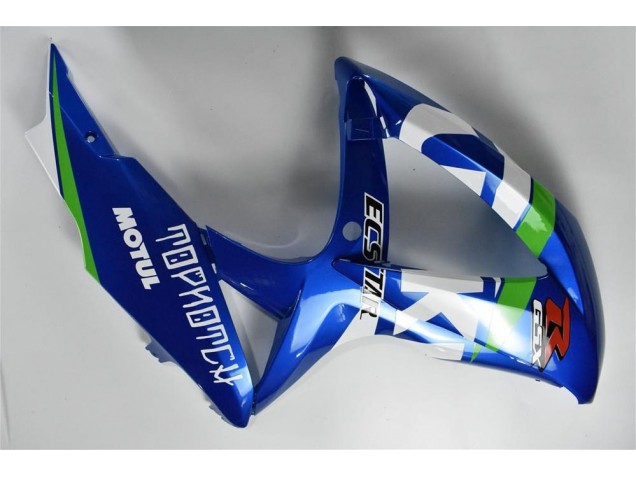 Carenagem Suzuki GSXR 600 / 750 K8 2008-2010 - Azul Branco Verde Carenagem Suzuki GSXR 600 / 750 K8 2008-2010 - Azul Branco Verde