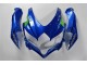 Carenagem Suzuki GSXR 600 / 750 K8 2008-2010 - Azul Branco Verde Carenagem Suzuki GSXR 600 / 750 K8 2008-2010 - Azul Branco Verde