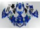 Carenagem Suzuki GSXR 600 / 750 K8 2008-2010 - Azul Branco Verde Carenagem Suzuki GSXR 600 / 750 K8 2008-2010 - Azul Branco Verde