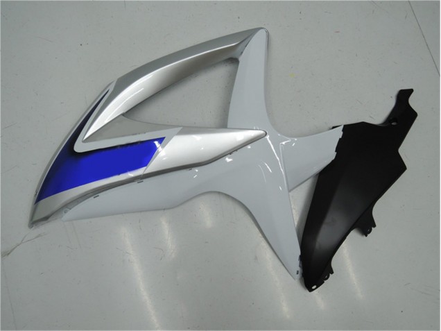 Carenagem Suzuki GSXR 600 / 750 K8 2008-2010 - Branco Prata Azul Carenagem Suzuki GSXR 600 / 750 K8 2008-2010 - Branco Prata Azul