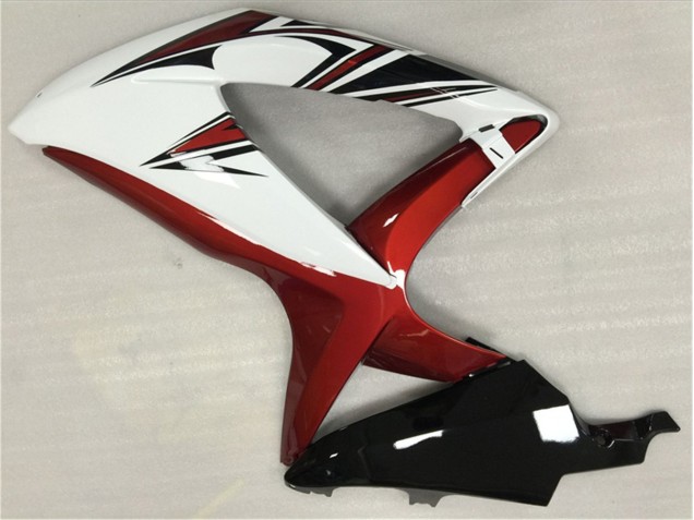 Carenagem Suzuki GSXR 600 / 750 K8 2008-2010 - Branco Vermelho Preto Carenagem Suzuki GSXR 600 / 750 K8 2008-2010 - Branco Vermelho Preto