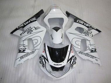 Carenagem Suzuki GSXR 600 K1 K2 K3 2001-2003 - Branco Preto Corona Extra
