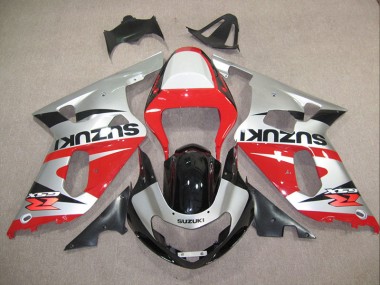 Carenagem Suzuki GSXR 600 K1 K2 K3 2001-2003 - Vermelho Prata
