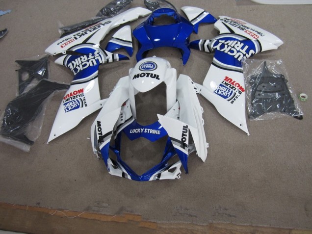 Carenagem Suzuki GSXR 600 K11 2011-2021 - Azul Branco Lucky Strike Motul Carenagem Suzuki GSXR 600 K11 2011-2021 - Azul Branco Lucky Strike Motul