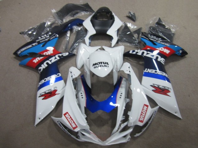 Carenagem Suzuki GSXR 600 K11 2011-2021 - Branco Azul Motul Carenagem Suzuki GSXR 600 K11 2011-2021 - Branco Azul Motul