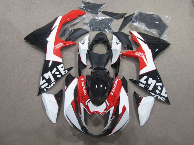 Carenagem Suzuki GSXR 600 K11 2011-2021 - Preto Vermelho Branco Carenagem Suzuki GSXR 600 K11 2011-2021 - Preto Vermelho Branco