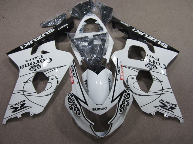 Carenagem Suzuki GSXR 600 K4 2004-2005 - Branco Corona Extra Motul Carenagem Suzuki GSXR 600 K4 2004-2005 - Branco Corona Extra Motul