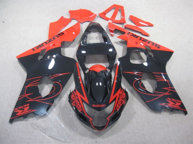Carenagem Suzuki GSXR 600 K4 2004-2005 - Preto Vermelho Carenagem Suzuki GSXR 600 K4 2004-2005 - Preto Vermelho