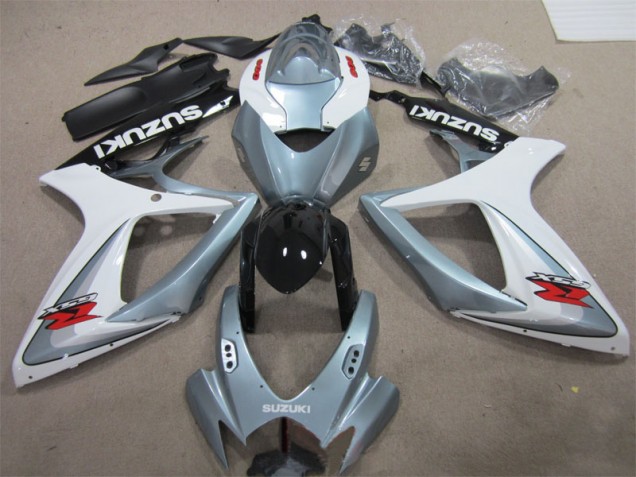 Carenagem Suzuki GSXR 600 K6 2006-2007 - Branco Cinzento Carenagem Suzuki GSXR 600 K6 2006-2007 - Branco Cinzento