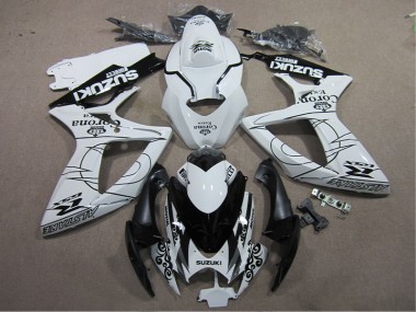 Carenagem Suzuki GSXR 600 K6 2006-2007 - Branco Preto Corona Extra