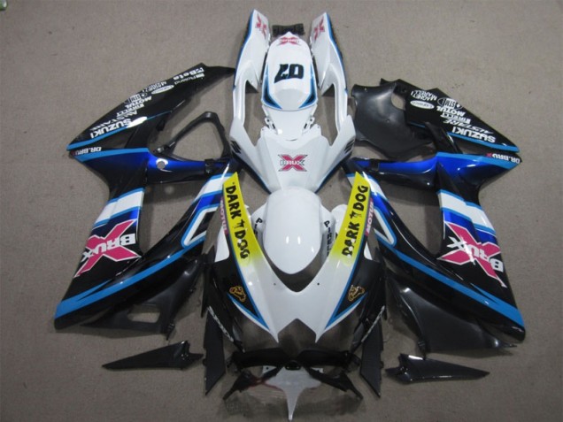 Carenagem Suzuki GSXR 600 K8 2008-2010 - Branco Dark Dog 07 Carenagem Suzuki GSXR 600 K8 2008-2010 - Branco Dark Dog 07