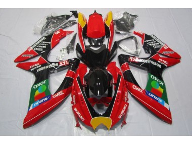 Carenagem Suzuki GSXR 600 K8 2008-2010 - Vermelho Preto Jomo