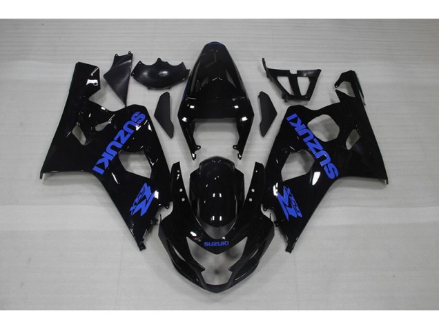 Carenagem Suzuki GSXR 750 K4 2004-2005 - Preto Azul Decalque Carenagem Suzuki GSXR 750 K4 2004-2005 - Preto Azul Decalque
