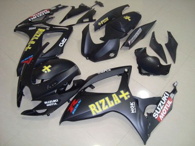 Carenagem Suzuki GSXR 750 K6 2006-2007 - Preto Amarelo Rizla