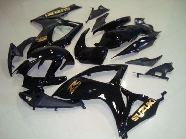 Carenagem Suzuki GSXR 750 K6 2006-2007 - Preto Ouro Decalque