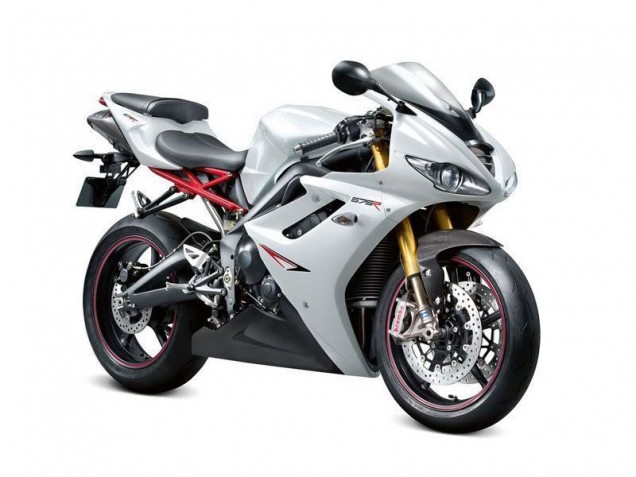 Carenagem Triumph Daytona 675 Triple 2006-2008 - Branco Preto Carenagem Triumph Daytona 675 Triple 2006-2008 - Branco Preto
