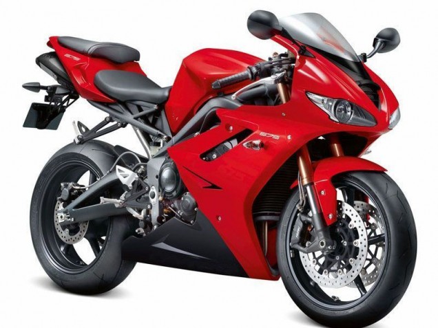 Carenagem Triumph Daytona 675 Triple 2009-2012 - Vermelho Preto Carenagem Triumph Daytona 675 Triple 2009-2012 - Vermelho Preto