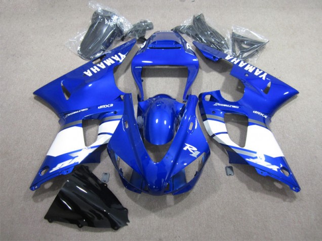 Carenagem Yamaha R1 1998-1999 - Azul Branco Decalque Carenagem Yamaha R1 1998-1999 - Azul Branco Decalque