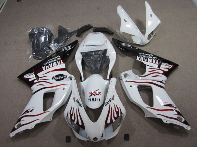 Carenagem Yamaha R1 1998-1999 - Branco Tubarão Carenagem Yamaha R1 1998-1999 - Branco Tubarão