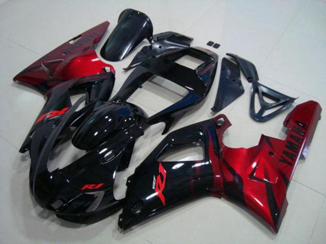 Carenagem Yamaha R1 1998-1999 - Preto Vermelho Carenagem Yamaha R1 1998-1999 - Preto Vermelho