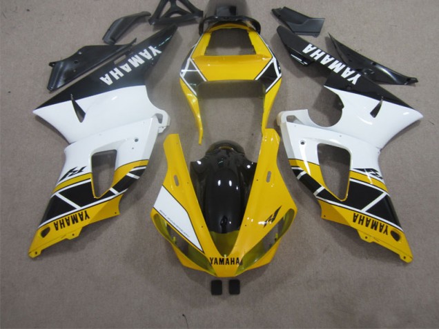 Carenagem Yamaha R1 2000-2001 - Amarelo Branco Preto Carenagem Yamaha R1 2000-2001 - Amarelo Branco Preto