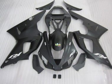 Carenagem Yamaha R1 2000-2001 - Preto Branco Decalque