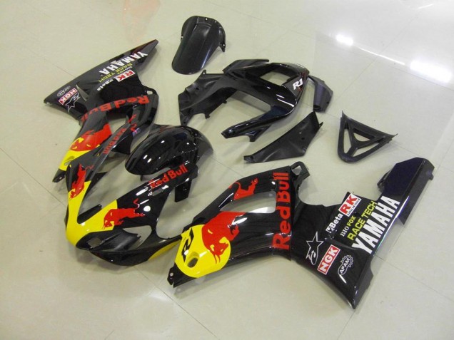 Carenagem Yamaha R1 2000-2001 - Preto Red Bull Carenagem Yamaha R1 2000-2001 - Preto Red Bull