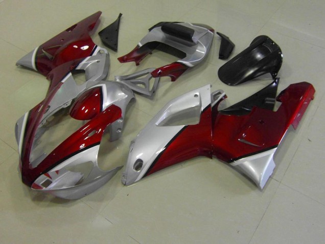 Carenagem Yamaha R1 2000-2001 - Vermelho & Prata Carenagem Yamaha R1 2000-2001 - Vermelho & Prata