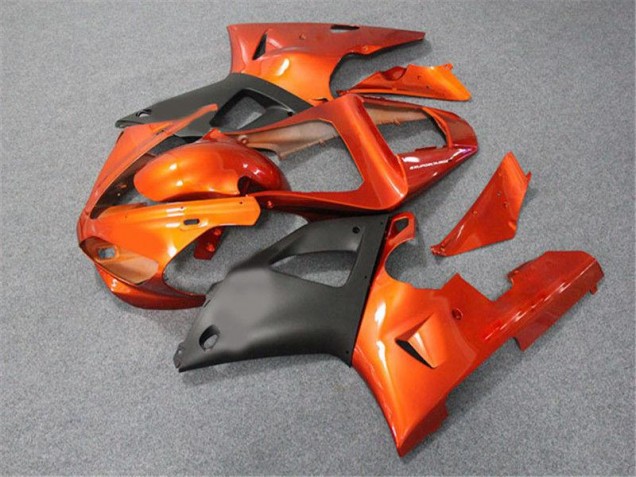 Carenagem Yamaha R1 2002-2003 - Laranja Preto Carenagem Yamaha R1 2002-2003 - Laranja Preto