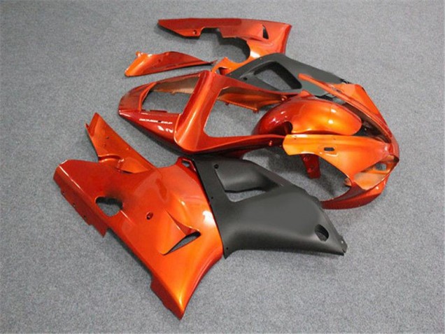 Carenagem Yamaha R1 2002-2003 - Laranja Preto Carenagem Yamaha R1 2002-2003 - Laranja Preto