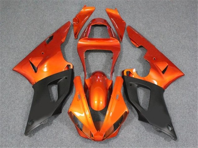 Carenagem Yamaha R1 2002-2003 - Laranja Preto Carenagem Yamaha R1 2002-2003 - Laranja Preto