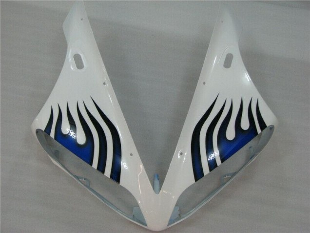Carenagem Yamaha R1 2004-2006 - Branco Azul Chama Carenagem Yamaha R1 2004-2006 - Branco Azul Chama