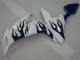 Carenagem Yamaha R1 2004-2006 - Branco Azul Chama Carenagem Yamaha R1 2004-2006 - Branco Azul Chama