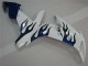 Carenagem Yamaha R1 2004-2006 - Branco Azul Chama Carenagem Yamaha R1 2004-2006 - Branco Azul Chama
