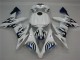 Carenagem Yamaha R1 2004-2006 - Branco Azul Chama Carenagem Yamaha R1 2004-2006 - Branco Azul Chama