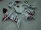 Carenagem Yamaha R1 2004-2006 - Branco Vermelho Chama