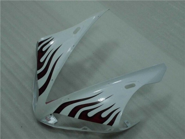 Carenagem Yamaha R1 2004-2006 - Branco Vermelho Chama